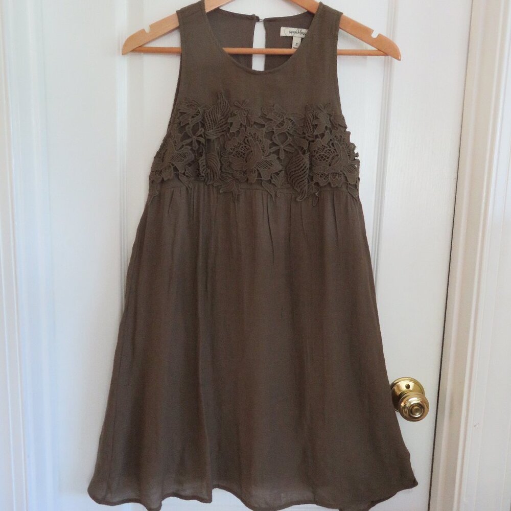Speechless Lace Overlay Sleeveless Dress Sz S